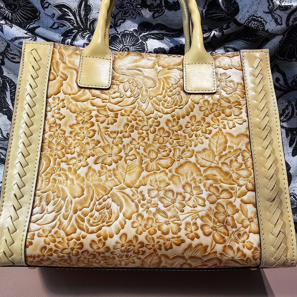 Patricia Nash Curry Embossed Tote - NWT